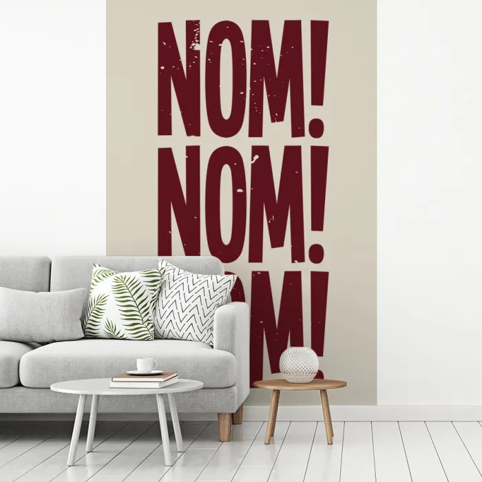Rood - Vintage - Decoratie - Japandi fotobehang vinyl groot -woonkamer