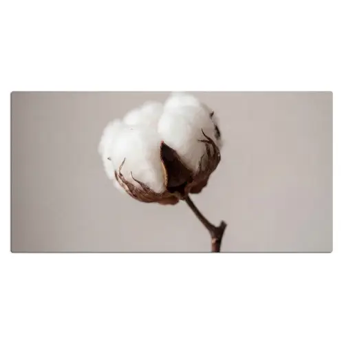 Katoenbol - Minimalistisch - Wit Muismat XXL klein -3d_leeg