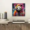 Panda - Jas - Graffiti - Oranje aluminium wit klein -sfeer1