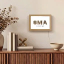 Oma - Lettercollage Light Box met kabel (Tafellamp) klein -sfeer2