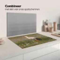 Ooienvaar - Bloemen - Weide - Kleurrijk Inductie beschermer vinyl 3mm klein -wsfeer7_website