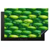 Limoenen - Druppels - Groen Inductie beschermer vinyl 3mm klein 276 -3d