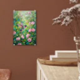 Kolibrie - Bloemen - Natuur - Kleurrijk plexiglas 5mm klein -sfeer5