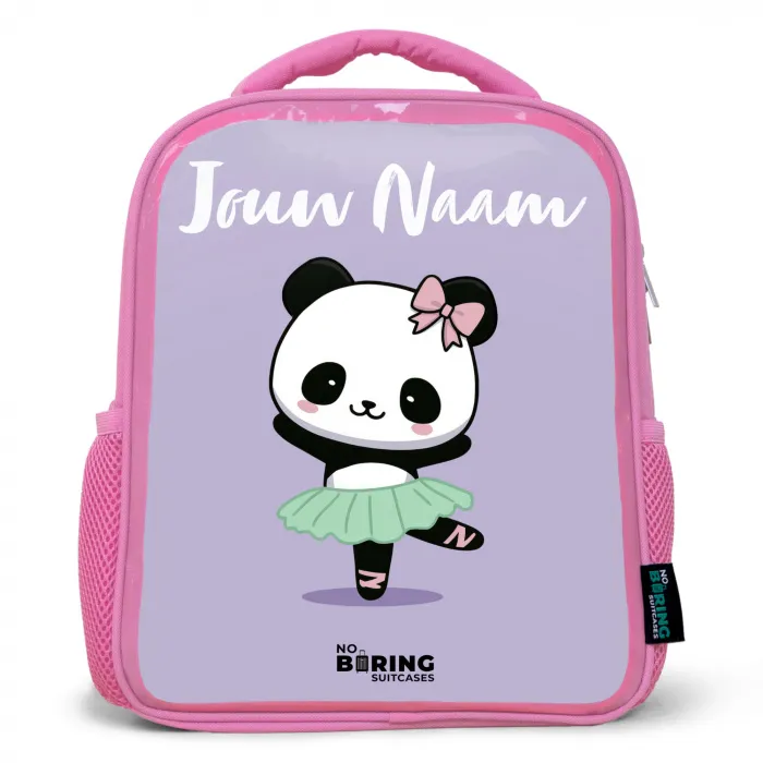Kawai - Ballet - Panda Kinderrugzak - Roze middel -3d