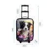zwart witte puppy tussen kleurrijke bloemen Kinderkoffer - Zwart klein -productfoto_formaten