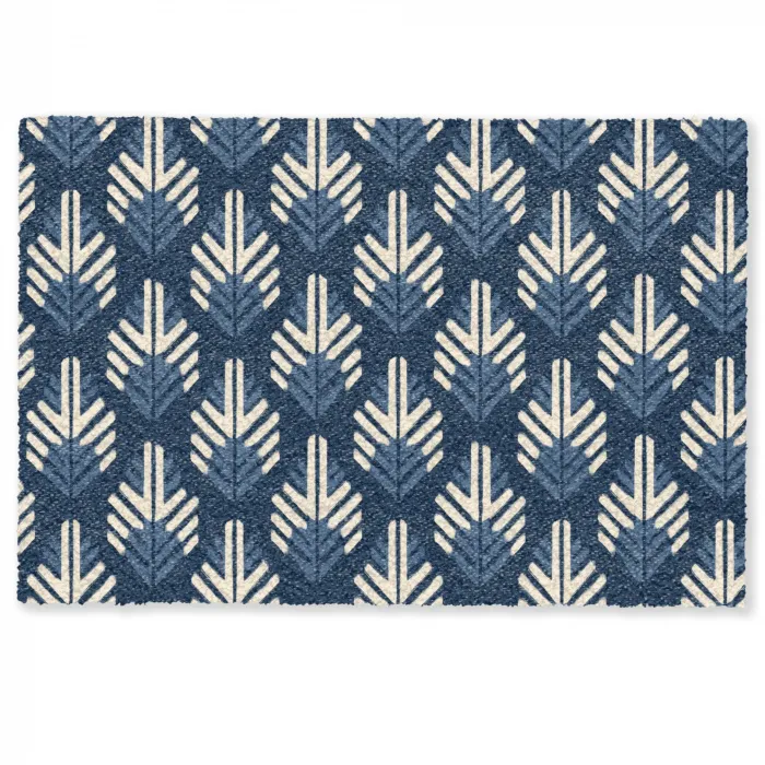 Modern - Patroon - Blauw Deurmat klein 898 -zkaufland3d