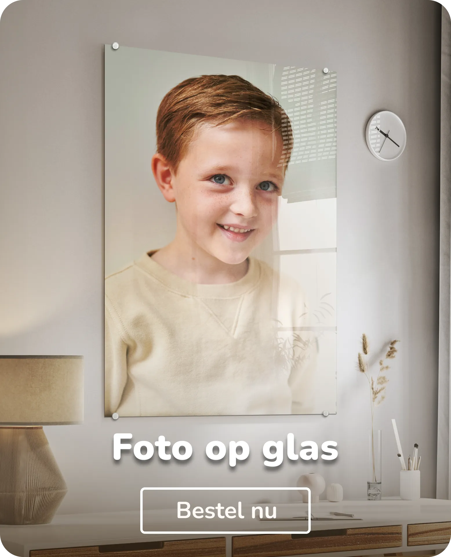 Foto op glas