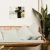 Vormen - Penseelstreken - Abstract - Goud tuinposter los doek klein -sfeer7