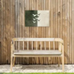 Japandi - Vogel - Groen Tuinposter op houten frame 2 cm dik klein -sfeer4