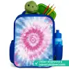 Tie dye - Abstract - Blauw - Roze Kinderrugzak - Blauw middel -inhoud_NL