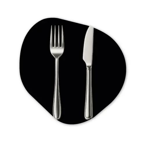 Bestek - Klassiek - Elegant Wandcirkel Organisch Forex 3mm klein -3d