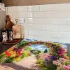 Doorkijk - Bloemen - Kleurrijk - Natuur Inductie beschermer vinyl 3mm middel -sfeer3