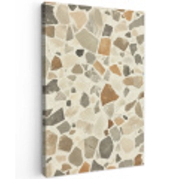 Stenen - Terrazzo - Decoratie - Tegels Tuinposter op houten frame 2 cm dik middel -3d