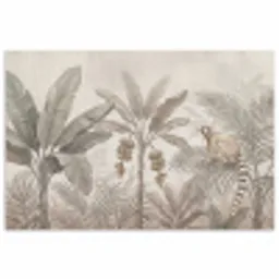 Natuur - Jungle - Ringstaartmaki - Bruin poster papier klein -3d