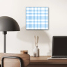 Ruit - Patroon - Blauw aluminium wit klein 46 -sfeer5