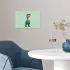Cartoon - Dino - Oranje - Stekels poster papier klein -sfeer3