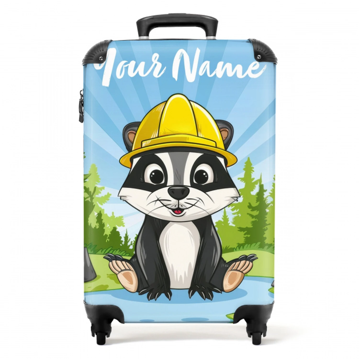 Wally werkbeer NBS - Handbagage koffer - Kinderen Unisex middel -productfoto_recht