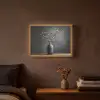 Takken - Vaas - Bolletjes - Wit Light Box met batterij (Wandlamp) middel -sfeer4