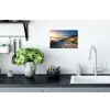 Zonsondergang - Strand - Duin - Gras - Bank Muursticker klein -keuken