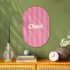 Gestreept - Roze - Chéri Wandcirkel Ovaal Forex klein -sfeer2