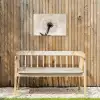 Paardenbloem - Minimalistisch - Wit Tuinposter op houten frame 2 cm dik klein -sfeer4