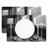 Kat - Koffie - Brood - Zwart Placemat vinyl groot -zzsfeer2_Kitchenyeah-website