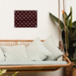 Leer - Patroon - Bordeaux tuinposter los doek klein 239 -sfeer7