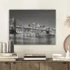 New York - Brug - Brooklyn - Zwart wit - Architectuur PET vilt klein -sfeer1