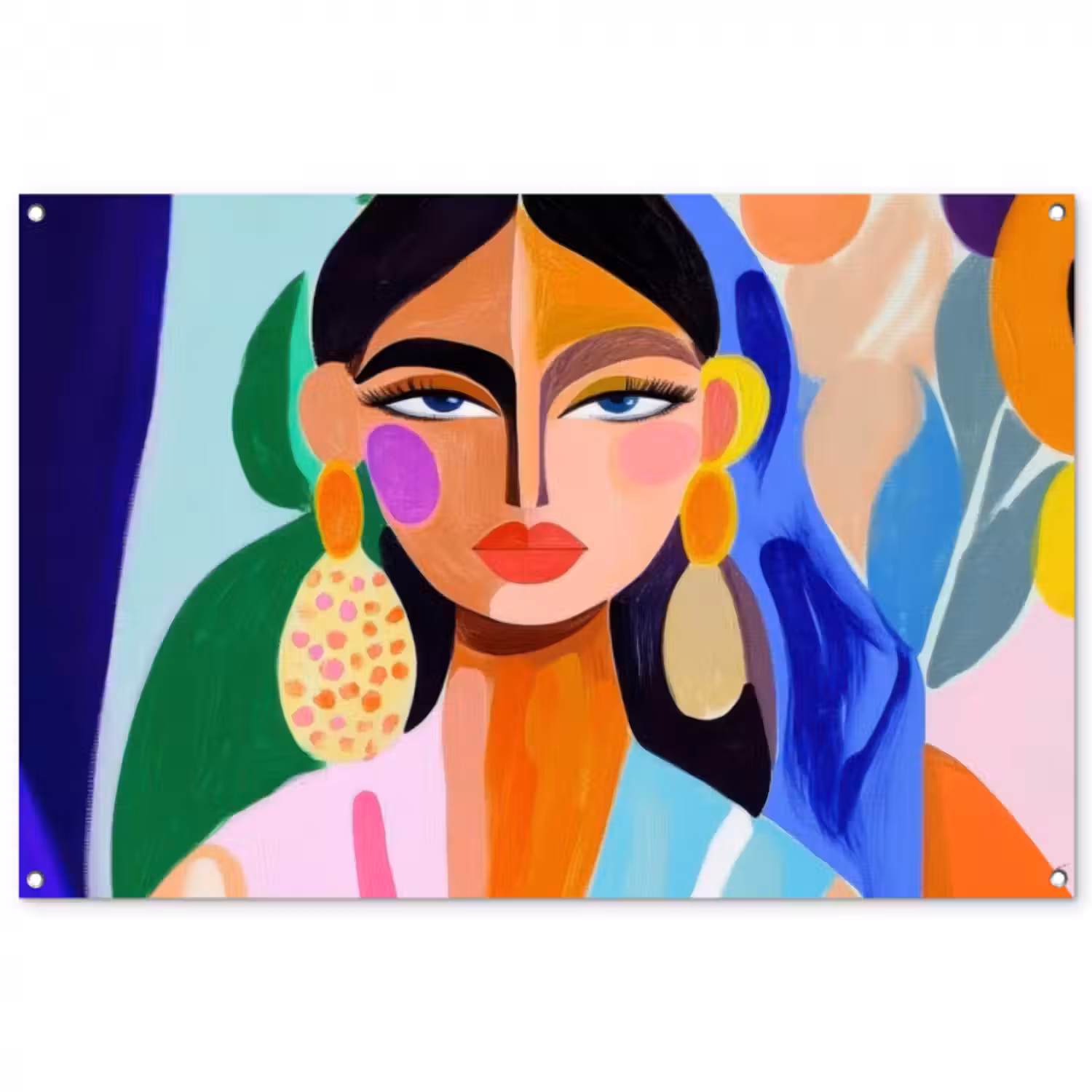 Gartenposter - Porträt - Frau - Modern