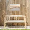 Kustlijn - Horizon - Hek Tuinposter op houten frame 2 cm dik klein -sfeer4