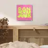 Bonjour - Roze - Fel groen plexiglas 5mm klein -sfeer4