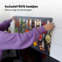Kruiden - Lepels - Culinair - Kleurrijk - Sfeervol Inductie beschemer met haakjes klein -ky-ophangen-nl