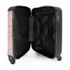 Luipaard patroon op poederroze NBS - Handbagage koffer - Kinderen Unisex middel -binnenkant