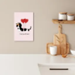 Hond - Teckel - Valentijn - Love KitchenYeah - Keuken - Canvas klein -sfeer1