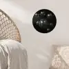 Discoballen - Minimalistisch - Zwart Wandcirkel behangsticker klein -sfeer4