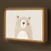 Beer - Dier - Wilde dieren Light Box met batterij (Wandlamp kind) middel -z3d_website