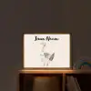 Gans - Dier - Pastel kleuren Light Box met batterij (Wandlamp kind) middel -sfeer1_kind
