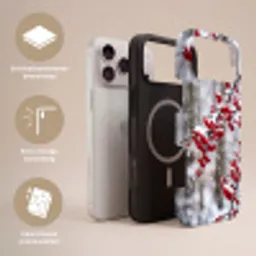 Bessen - Takken - Sneeuw - Winter - Kleurrijk Toughcase MagSafe Apple iPhone 17 Pro Max klein -USP_Lagen_NL