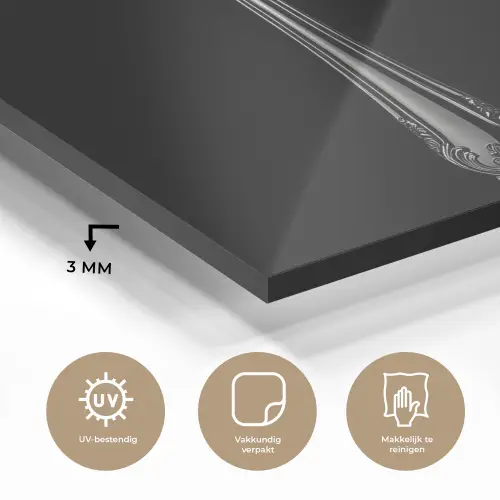 Vork - Mes - Zilver plexiglas 5mm klein -sfeer2