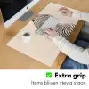Lijnen - Abstract - Golvend - Zwart Muismat XXL klein -sfeer3