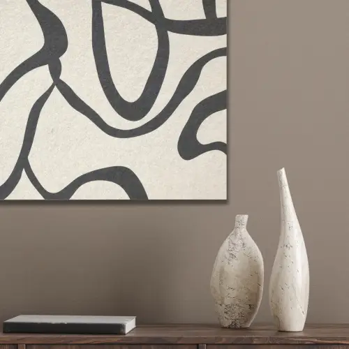 Abstract - Lijnen - Modern - Beige PET vilt klein -sfeer6_closeup