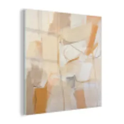 Abstract - Beige - Oranje - Kunst - Modern plexiglas 5mm klein -z3d