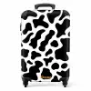 Zwarte koeienvlekken over een witte achtergrond NBS - Handbagage koffer - Volwassenen Unisex middel -productfoto_recht