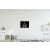 Wijnfles - Glas - Druiven - Bladeren textielposter latten blank klein -kinderkamer