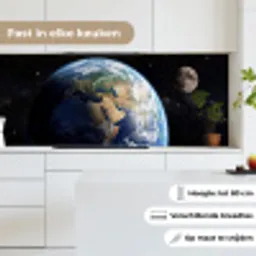 Aarde - Ruimte - Blauw - Groen keuken achterwand 2 middel -sfeer4_NL