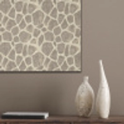 Giraf - Patroon - Beige - Bruin PET vilt klein 837 -sfeer6_closeup