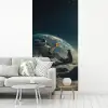 Astronaut - Kat - Glas - Stoel fotobehang vinyl groot -woonkamer