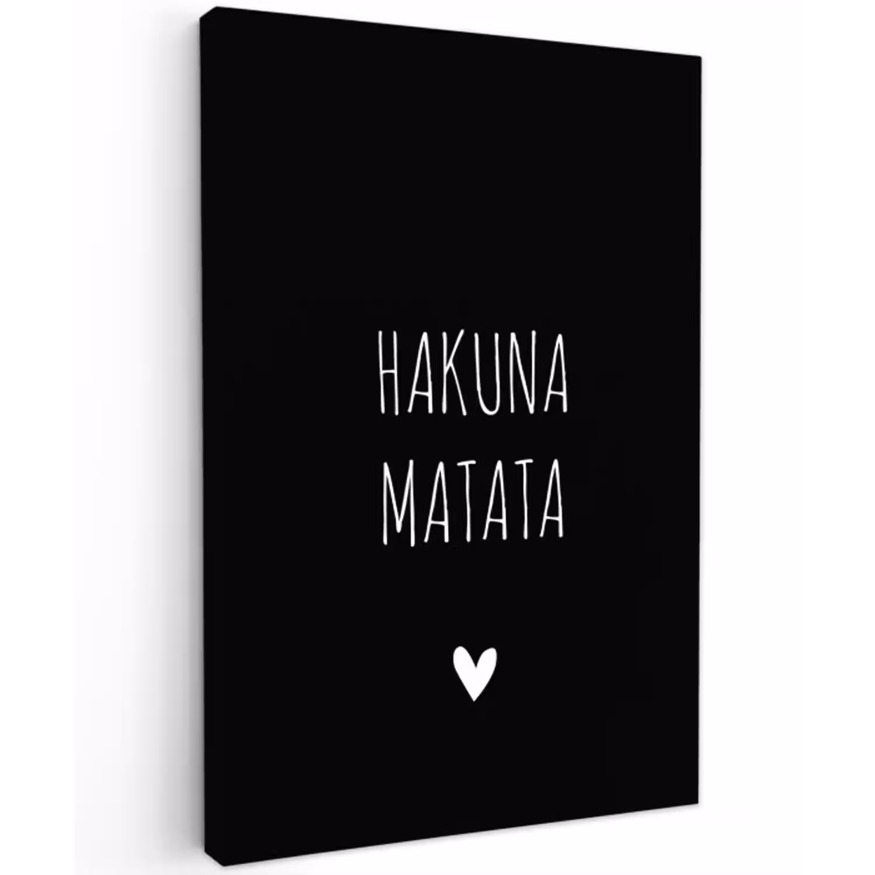 Quotes - Spreuken - Hakuna matata Tuinposter op houten frame 2 cm dik klein -3d