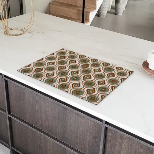 Motief - Patroon - Kleurrijk Inductie beschermer vinyl 3mm klein 276 -sfeer8