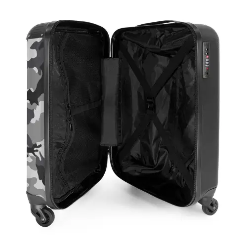 Camogrijs NBS - Handbagage koffer - Unisex middel -binnenkant